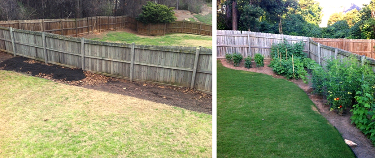 Before & After...Family Vegetable Garden - Redeem Your Ground | RYGblog.com