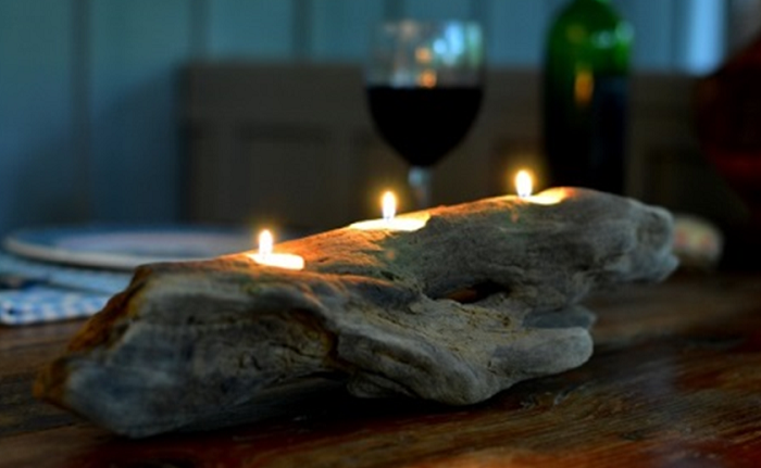 How to Make a Driftwood Candle Holder - Redeem Your Ground | RYGblog.com