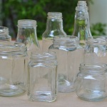 Repurposing Glass Jars to Bring Some Green Inside