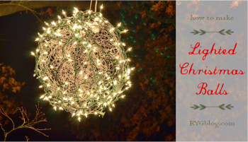 How to Make Lighted Christmas Balls - Redeem Your Ground | RYGblog.com