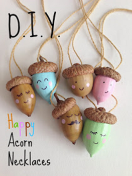 7 Fun Fall Activities ... Happy Acorn Necklaces - Redeem Your Ground | RYGblog.com & WhiMSy Love| WhiMSy-Love.com