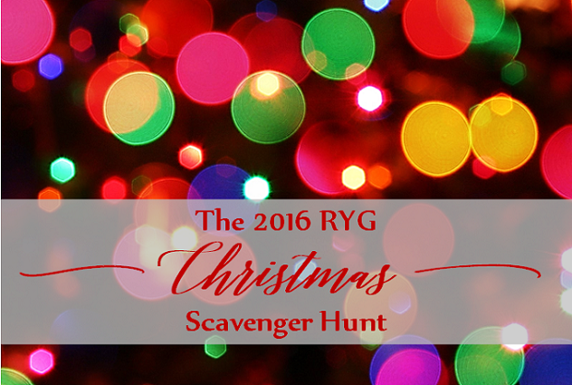 The RYG Christmas Scavenger Hunt 2016 - Redeem Your Ground | www.RYGblog.com
