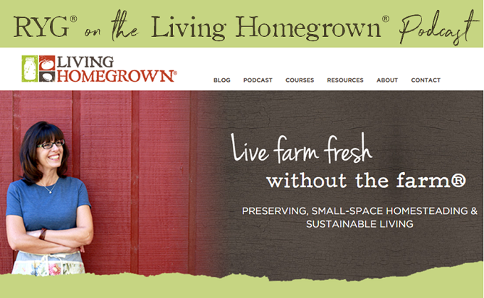 Redeem Your Ground on the Living Homegrown Podcast | RYGblog.com
