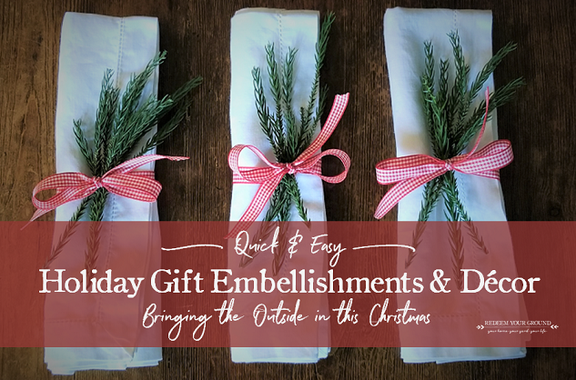 Holiday Gift Embellishments & Decor | Redeem Your Ground - RYGblog.com