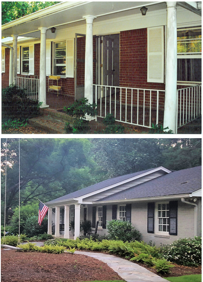 Before & After 1960s Ranch House Remodel (Redeem Your Ground | RedeemYourGround.com)