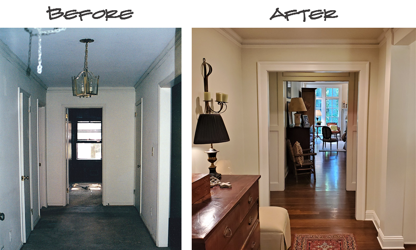 1960s ranch renovation - before and after