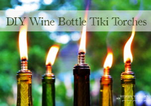How to make a Wine Bottle Tiki Torch - Redeem Your Ground | RYGblog.com