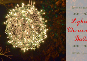 How to Make Lighted Christmas Balls - Redeem Your Ground | RYGblog.com