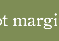 got margin? - Redeem Your Ground | RYGblog.com